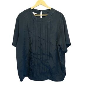 Sheridan Square Woman Black‎ Pintuck Blouse - 18W